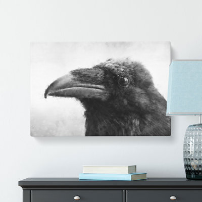 Crow In Alaska Painting - Wrapped Canvas