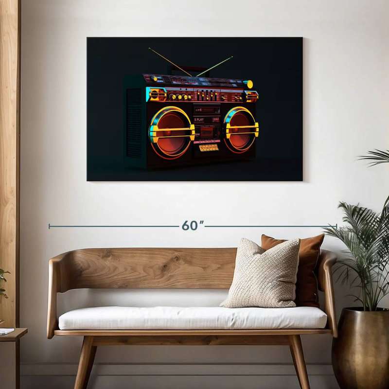 Abarca Modern Boombox, 30" H x 45" W