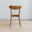 Ensemble de salle à manger 5 pièces de style Mid-Century moderne avec chaises en chêne massif et table ronde en bois-119293559-119293561