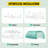 Walk-In Tunnel Greenhouse, 20 X 10 X 7 Ft Portable Plant Hot House W/ Galvanized Steel Hoops, 3 Top Beams, Diagonal Poles, 2 Zippered Doors & 12 Roll-Up Windows, Green-122565018