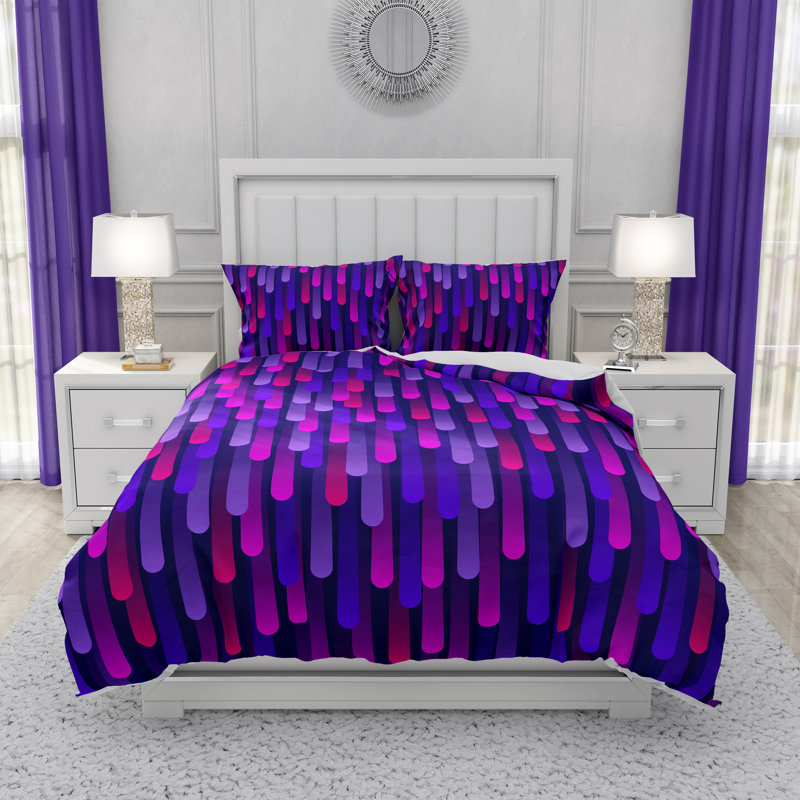 Abstract Duvet Cover, King Duvet Cover + 2 King Shams