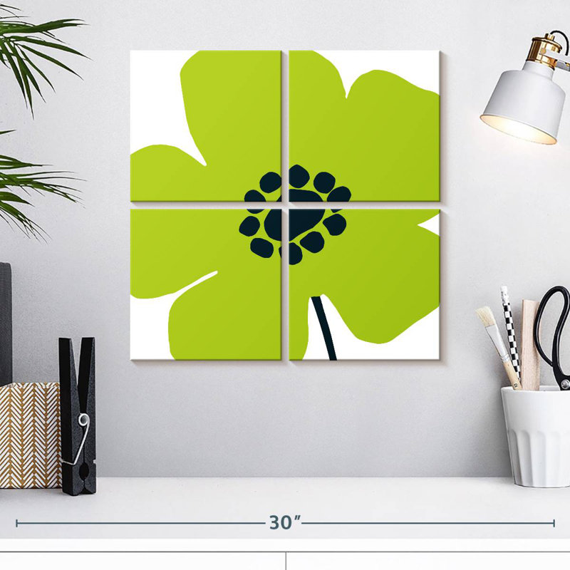 Harnek Pop Art Floral IV, H 18 po x l 18 po