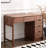 Solid Wood Clamshell Multi-Functional Storage Cabinet Integrated Makeup Table