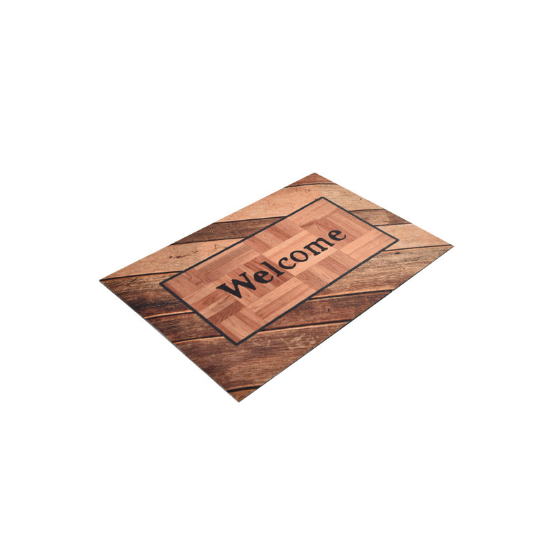 Durable PVC Doormat, Non-Slip Underside, 15.7 x 23.6 inches | 100% PVC Material, Machine Washable at 86°F | Perfect for Indoor & Outdoor Use, Easy to Clean, Stylish & Functional Welcome Mat