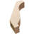 Timberthane Rough Cedar Faux Wood Baker Knee Brace, 5"W x 18"D x 24"H, Primed Tan-88135150