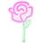 15" LED Neon Style Rose Wall Sign
