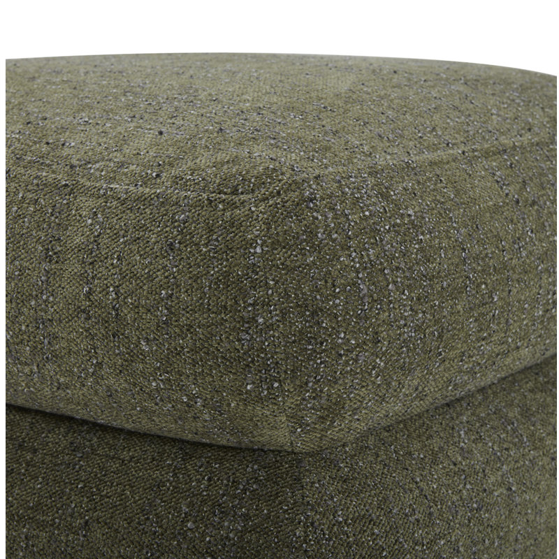 Tabouret Donia, vert ombré, Tweed vert