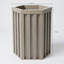 Hexagon Column Planter SM - Grey Brown-466867006-466867005