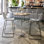 Table basse en bois avec colonnes Marrel