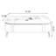 Table basse blanche en bois manufacturé + pierre frittée