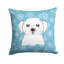  Coussin 14 "Snowflake Maltese