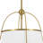 3-Light Modern Farmhouse Chandelier With Off-White Fabric Shade-1458685320