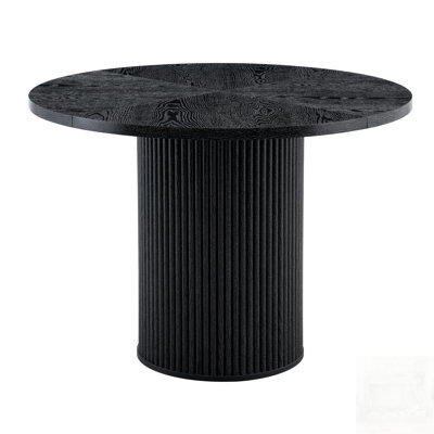 Modern Spliced Circular Dining Table, Diameter, Wood Texture, Fan-Shaped Design, Aesthetic and Practical Home Furniture