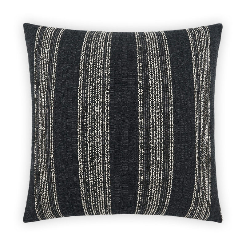 Farkle Pillow Cover & Insert, Black, Square 24"