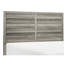 Lit pour chambre à coucher grand lit rustique gris vieilli avec tête de lit et rails en bois et éléments d'ingénierie gris pour chambre à coucher, rails inclus, composite