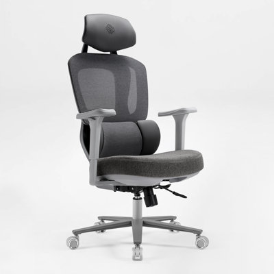 Ergonomic Gaming Chair with Thick Soft Cushion, Adjustable Lumbar & 3D Armrests – Gray