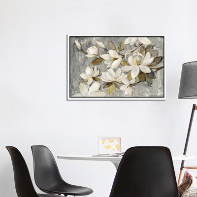 Magnolia Simplicity 1 Piece Wrapped Canvas Painting
