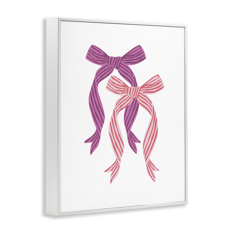 Estampe numérique magenta et rouge à double arc, design par Krissy Mast, H 14 po x l 11 po