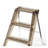 Modern Folding Z-Shape End Table with ABS and Steel Frame
