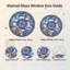 Panneau de vitrail Compass Rose, H 12 po-159236095