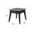 Yanis Transitional 1-Drawer End Table with Sintered Stone Top in Dark Brown