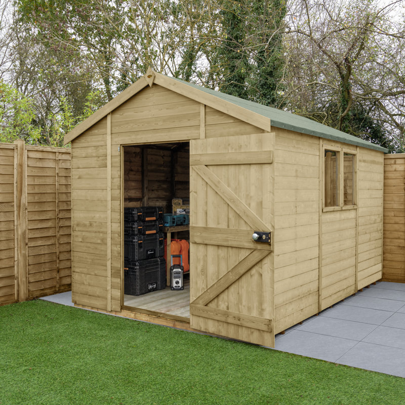 Timberdale 12 x 8 Apex Shed, No