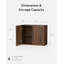 Armoire murale en bois Farmhouse, armoire de rangement avec portes et tablette réglable-1152021224