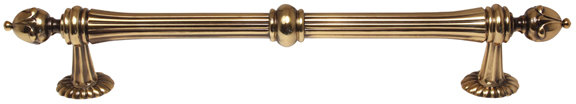 Poignée d'électroménager 12 po Ornate, Antique poli, 12"