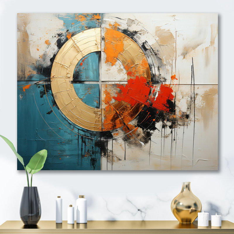 Harmonieux hybride III sur toile, Toile tendue, H 24 po x l 32 po x P 1 po