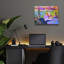  «Leisure Time 2» par Dorothy Fagan, art mural en verre acrylique, 16 po x 12 po