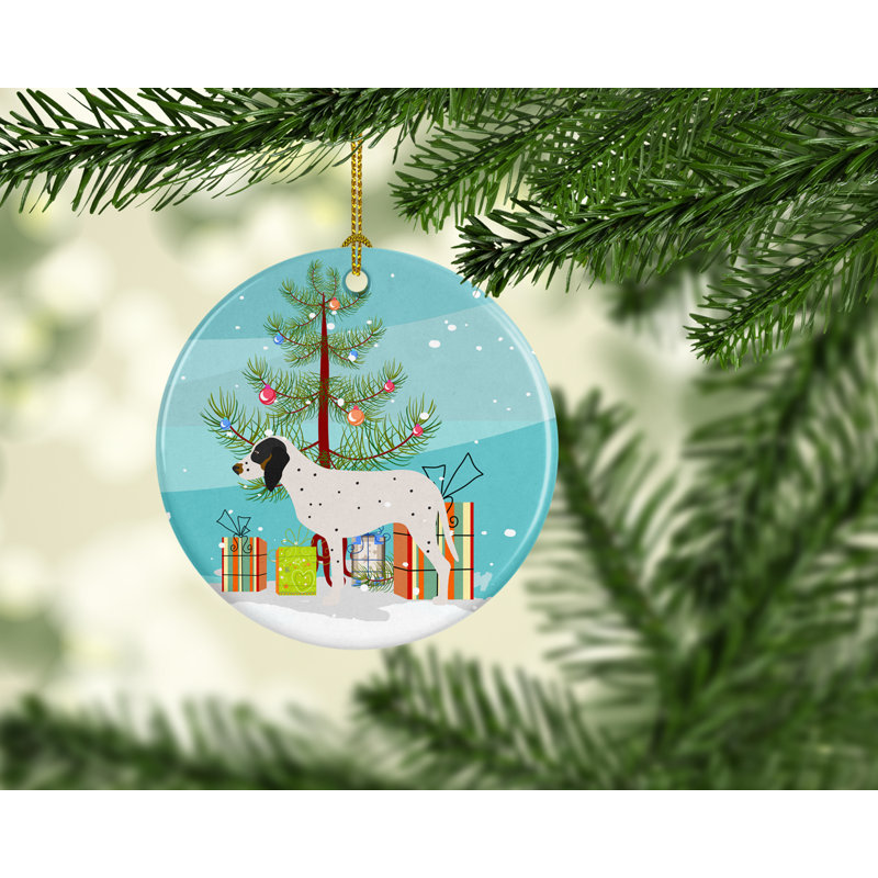 3'' Ceramic Animals Holiday Shaped Ornament, Gascon Saintongeois
