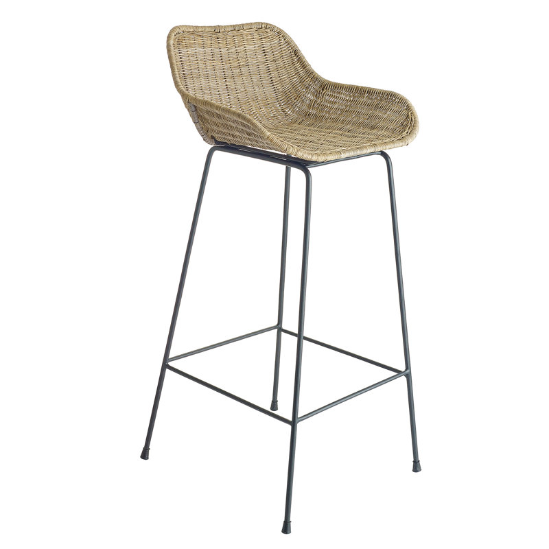 Galen Counter Stool with Metal Frame, Bar Stool (31.25" Seat Height)