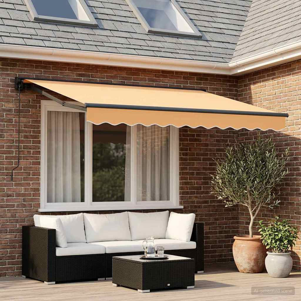 VidaXL Polyester Cover Retractable Patio Awning