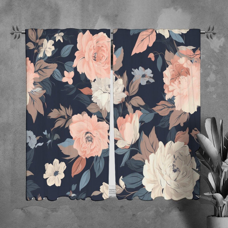 Paire de rideaux obscurcissant en polyester Lanet, L 20 po x L 82 po