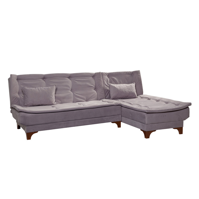 Matoury Corner Sofa-Bed, Grey