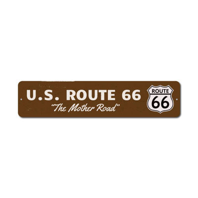 US Route 66 Custom Aluminum Sign