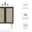 Base de meuble-lavabo simple 23,5 po Modway-93811853