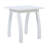 SELMA Acacia Wood Accent Side Table In White PU, Weather-Resistant Rectangular End Table For Patio, Garden, Lawn, And Living Room(White PU)-768920613