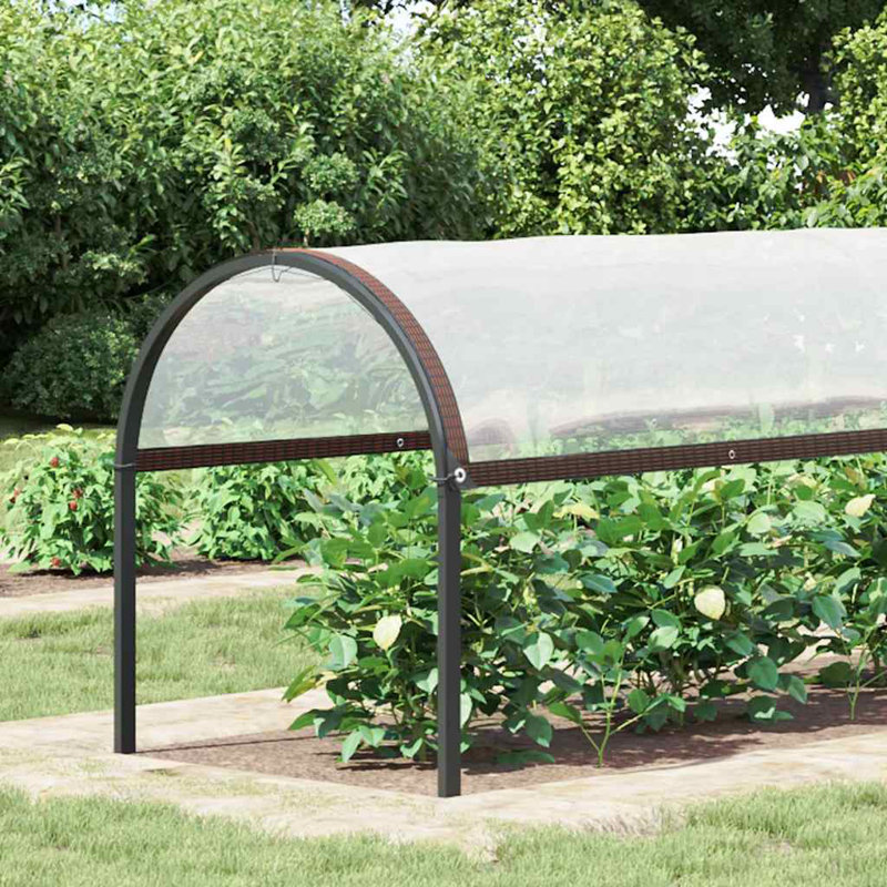 Couvre-plante Vidaxl transparent et noir, L 118,1 po x P 78,7 po, Blanc