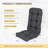 Outdoor Adirondack Chair Seat / Back Cushion (Set of 2)-1632191387