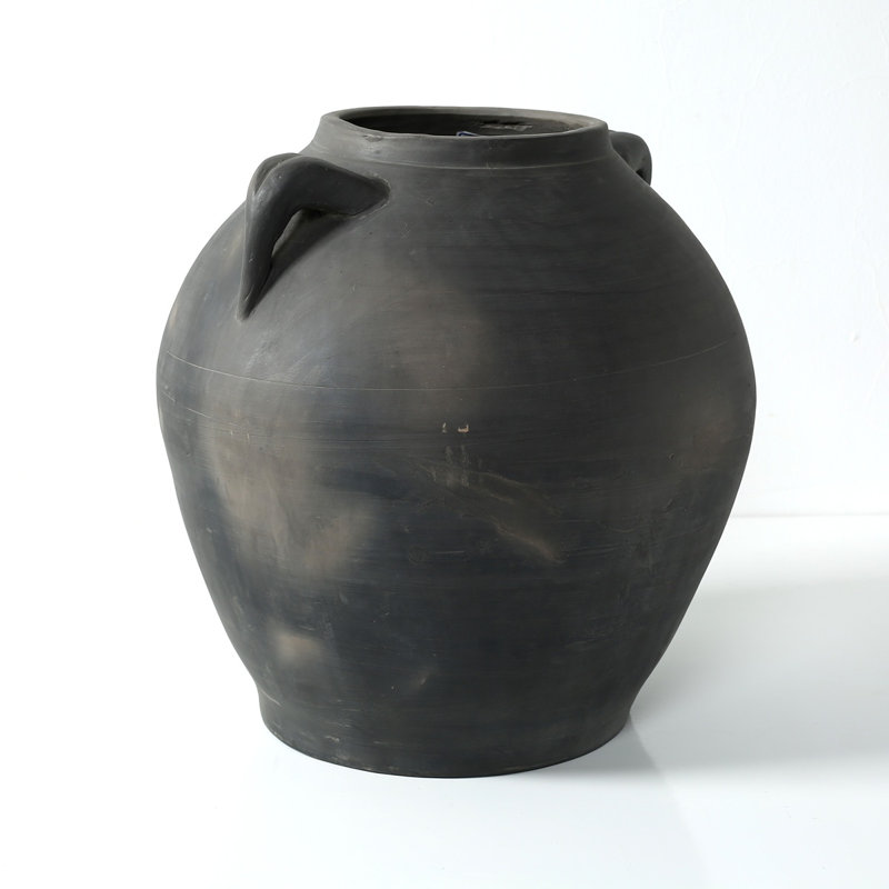 Approx.15" Earthy Pottery Vase with Two Handles