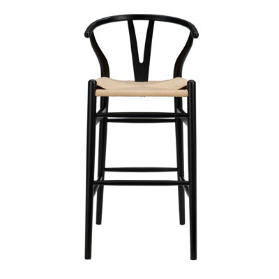 Tabouret de bar / de comptoir en bois massif Fairbanks