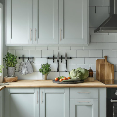 Ensemble de 25 poignées d'armoire en nickel brossé, poignées de tiroir en acier inoxydable au centre pour la cuisine, la salle de bain et la commode - Quincaillerie résistante à la rouille avec poignée ergonomique