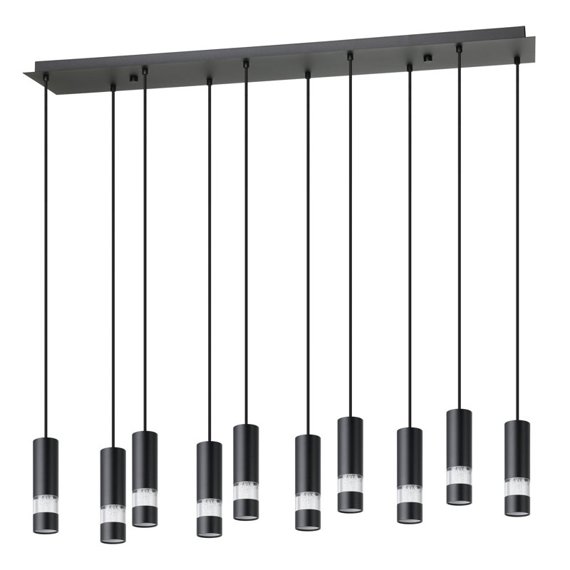 Luminaire suspendu noir paiementy, 10 lumières 