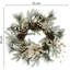 Couronne de Noël avec des lumières chaudes
