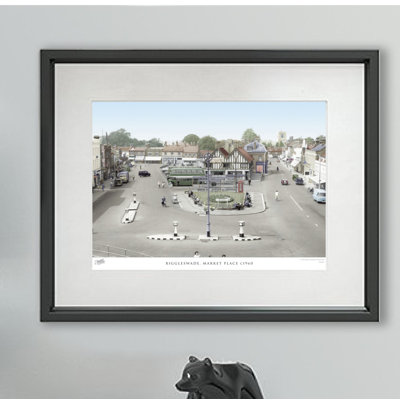 Biggleswade, Market Place C1960 - Single Picture Frame Print