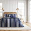 Hamptons Check Cushion 50x30CM Navy