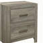Table de chevet transitionnelle en simili bois plaqué