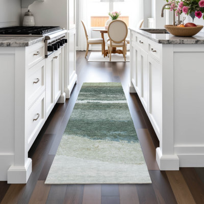 Tapis rayé intérieur / extérieur lavable à la machine ACN2169