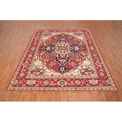 Vegetable Dye Traditional Geometric Area Rug 8x10